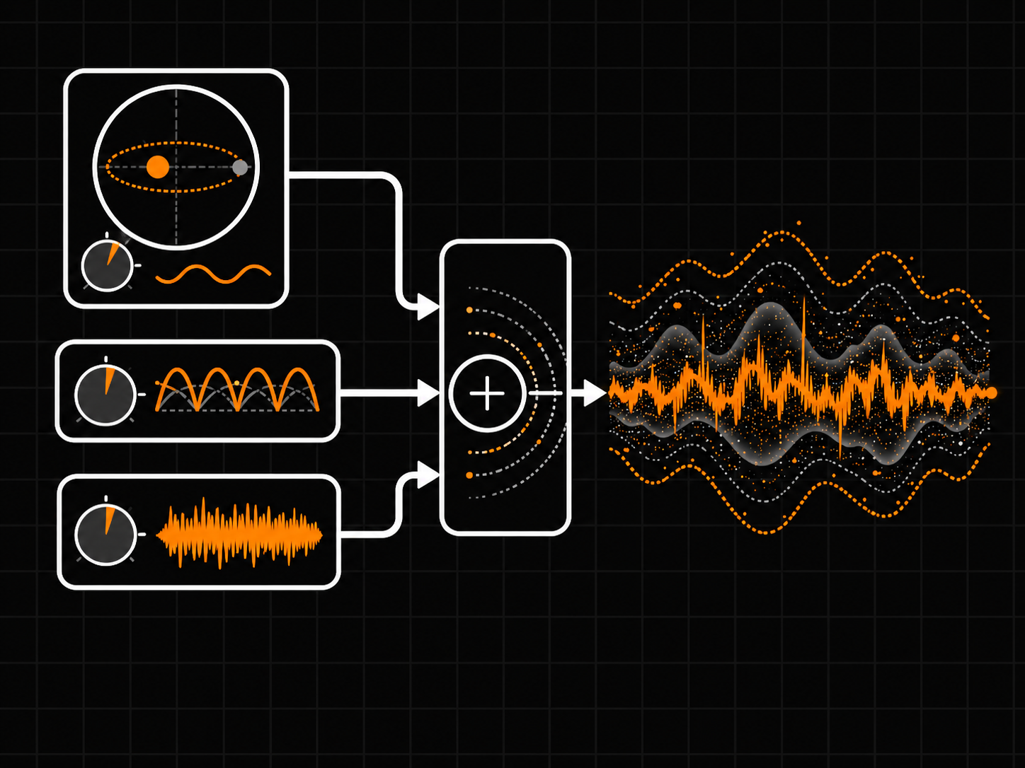 Three noise components for movement